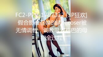 FC2-PPV-1707332 [3P狂欢] 假合影被召唤的清纯coser被无情调教，调教吸双鸡巴的母狗全过程